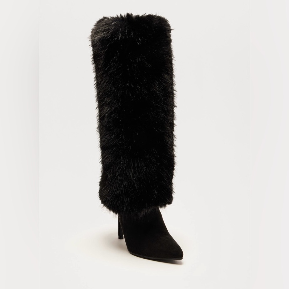 Faux Fur Knee High Boots